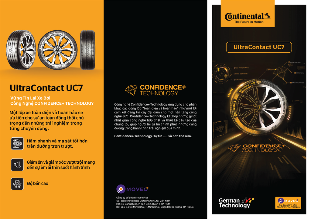 Lốp xe Continental 215/50R17 UltraContact UC7 Malaysia