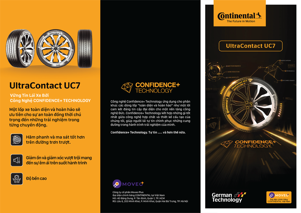 Lốp xe Continental 225/45R18 UltraContact UC7 Malaysia