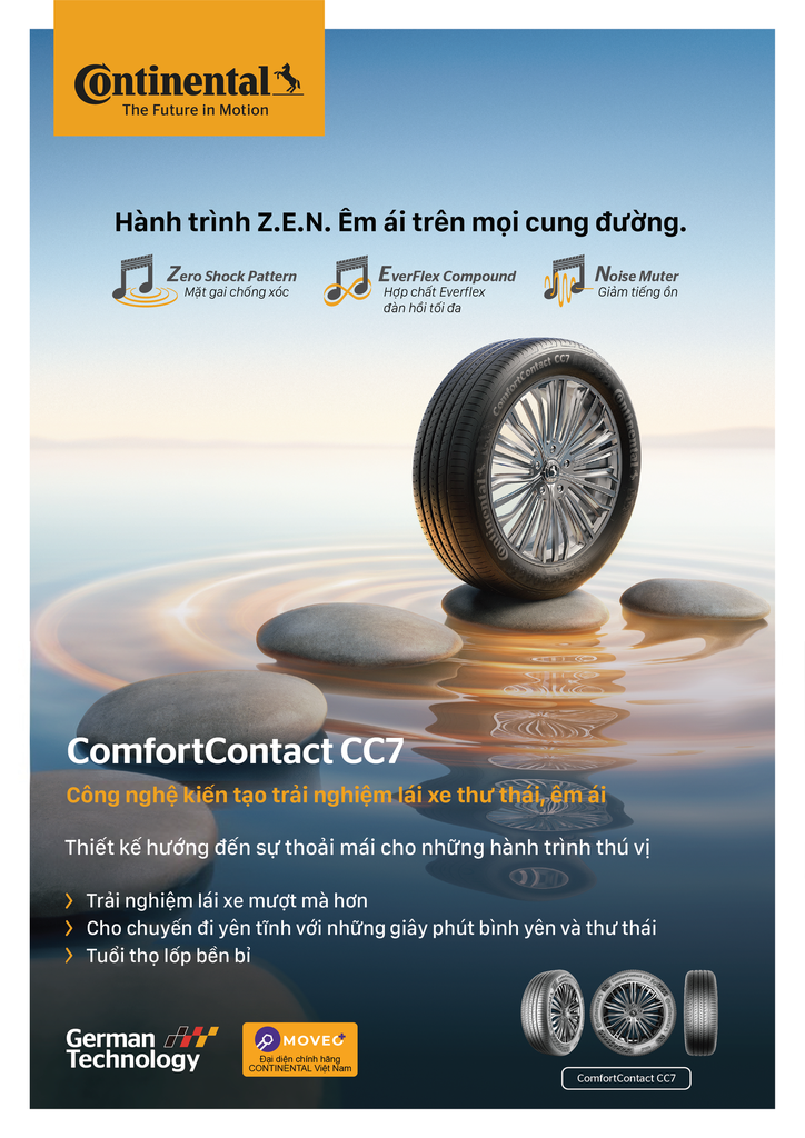 Lốp xe Continental 185/60R15 ComfortContact CC7 Thái Lan