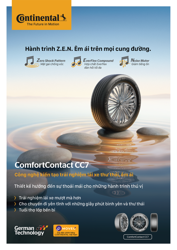 Lốp xe Continental 195/65R15 ComfortContact CC7 Malaysia